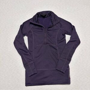 Burton AK Women’s XS Long Sleeve Pullover Half Zip Polartec‎ Purple Dhaka